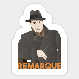 Erich Maria Remarque German Writer Sticker